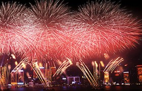 Fireworks cruise Hong Kong Chinese New Year