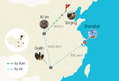 10-Day Beijing, Xian, Guilin and Shanghai Group Tour