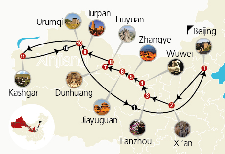 Gansu and Xinjiang Silk Road 16 Days Tour