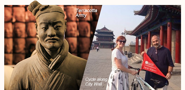 Chengdu-Terracotta Army and Cycle along CSity Wall